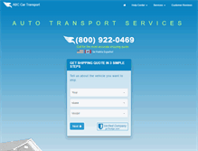 Tablet Screenshot of abccartransport.com